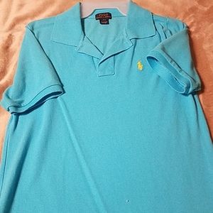 Boys light blue polo shirt